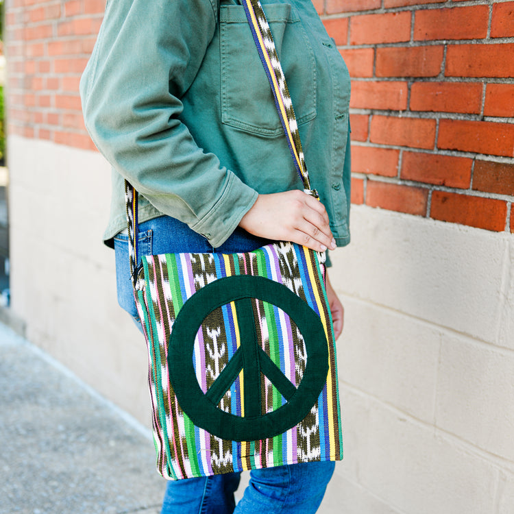 Ikat Peace Bag