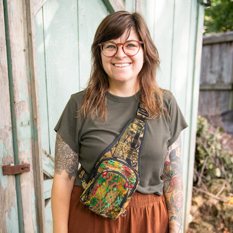 Upcycled Chichi Crossbody Backpack
