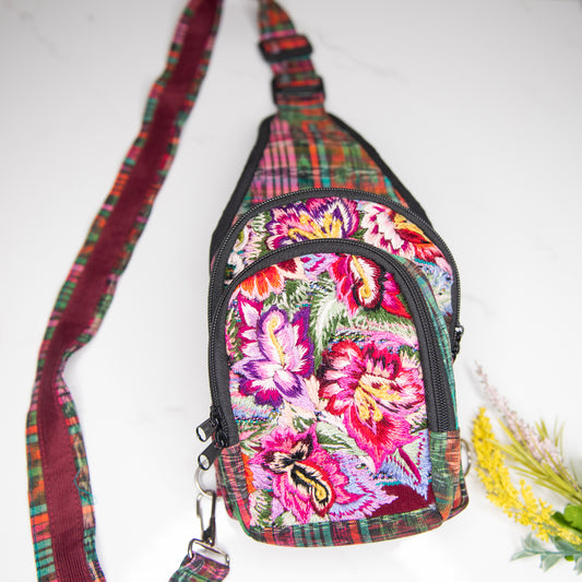 Upcycled Chichi Crossbody Backpack