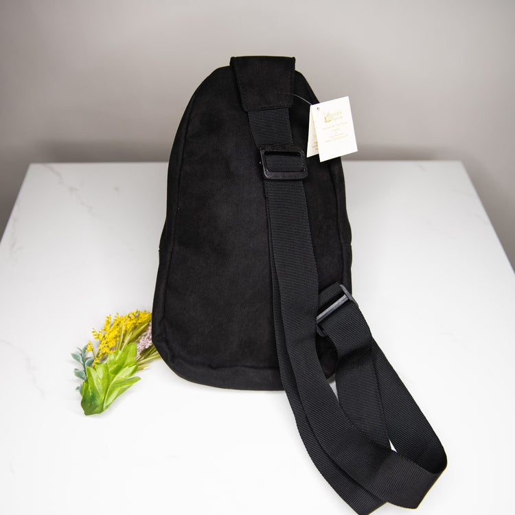 Sugar Skull Embroidered Sling Backpack