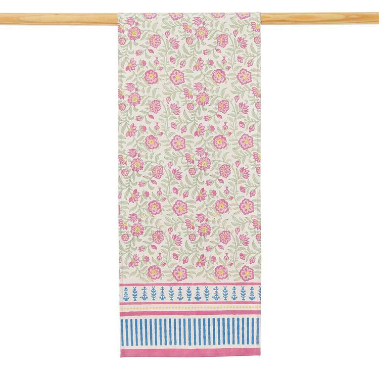 Ayla Block Print Cotton Table Runner