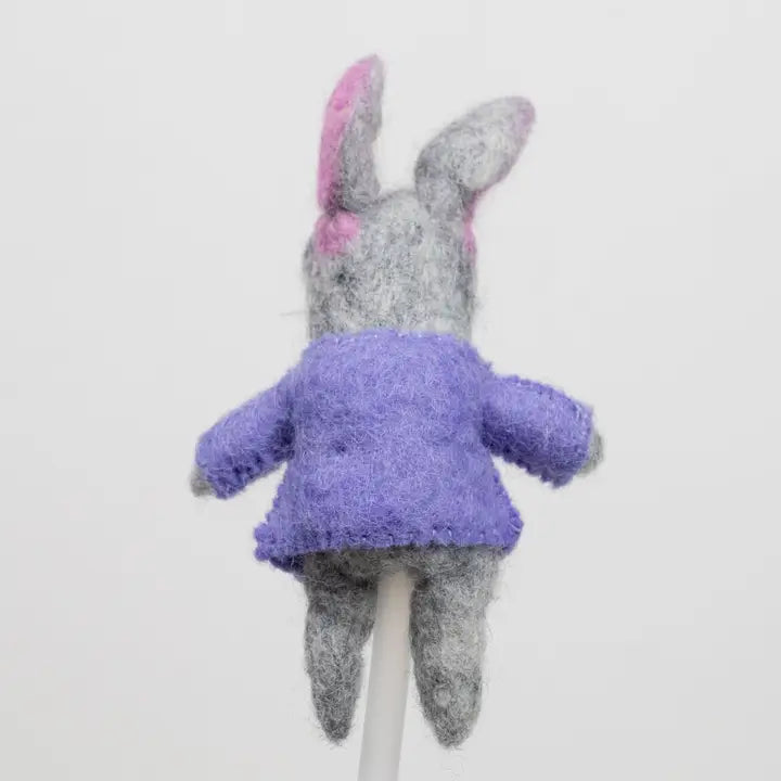 Felt Bunny Finger Puppet