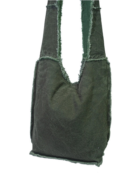 Forest Green Tree of Life Zip Top Crossbody