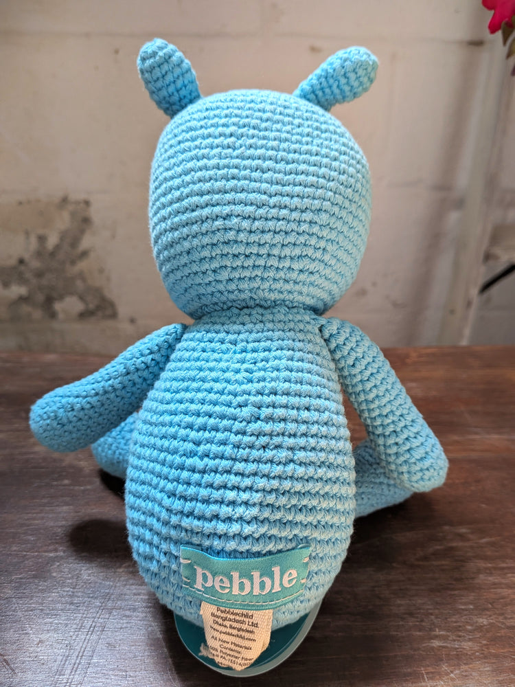 Turquoise Alien Knit Rattle