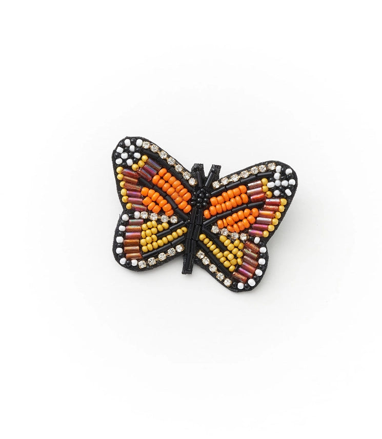Bala Mani Beaded Butterfly Brooch