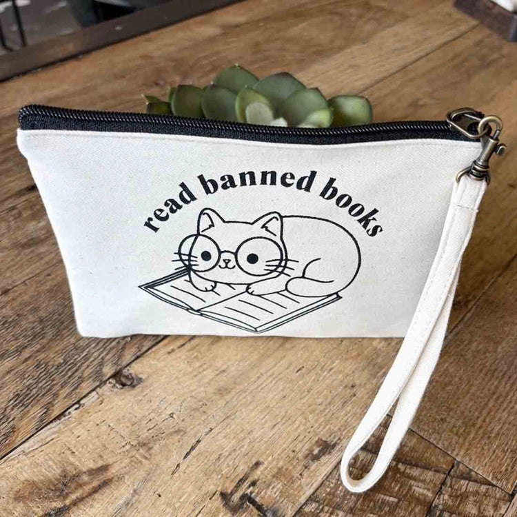 Read Banned Books Zipper Pouch