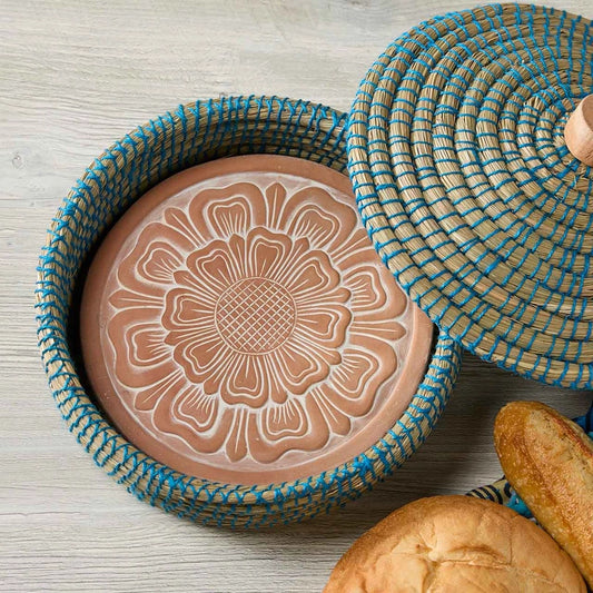 Lidded Zinnia Breadwarmer