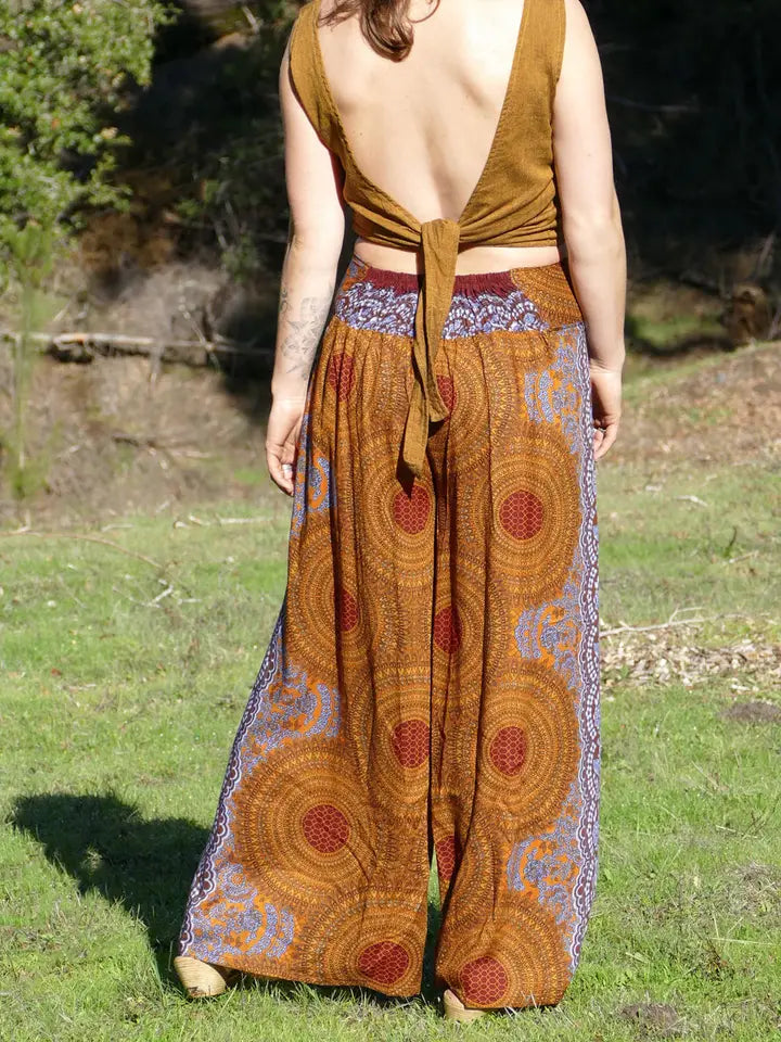 Flower Print Palazzo Pants