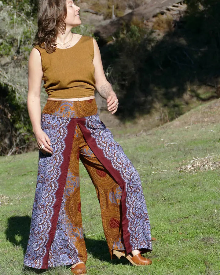 Flower Print Palazzo Pants