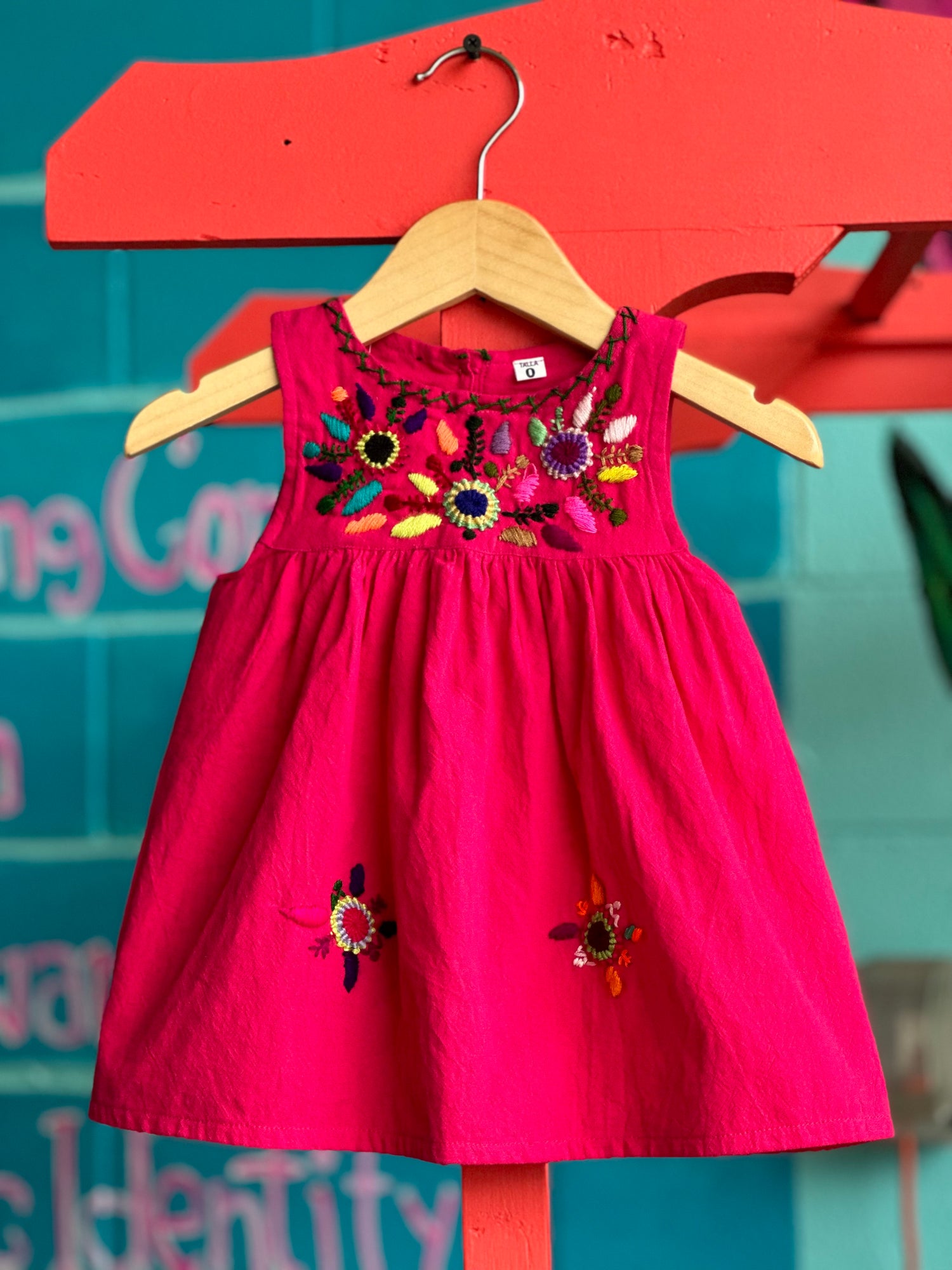 Guatemalan Girl's Embroidered Dress Guatemalan Girl's Embroidered Dress