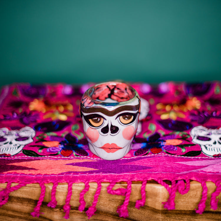 Catrina Sugar Skull Skeleton Mug