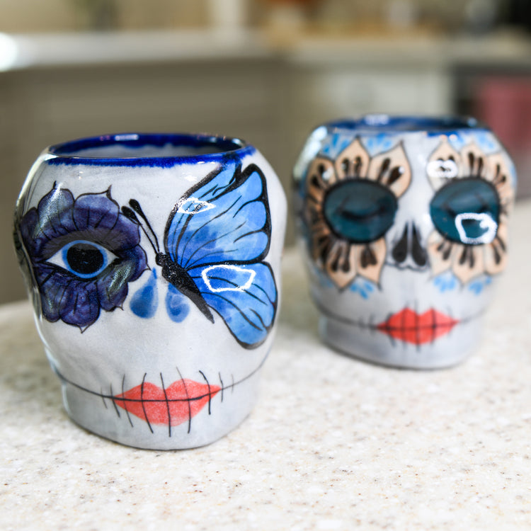 Catrina Sugar Skull Skeleton Mug