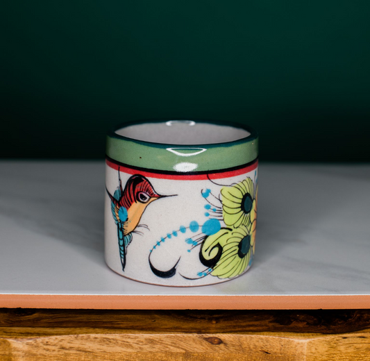 Wild Bird Handleless Mug/ Planter
