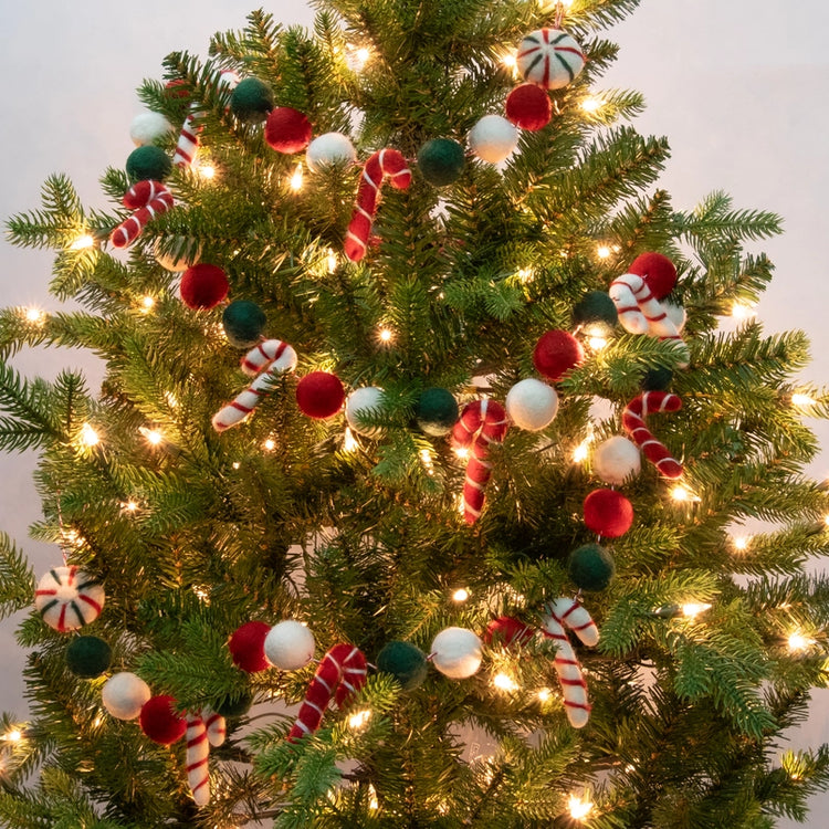 Candy Cane Felt Garland