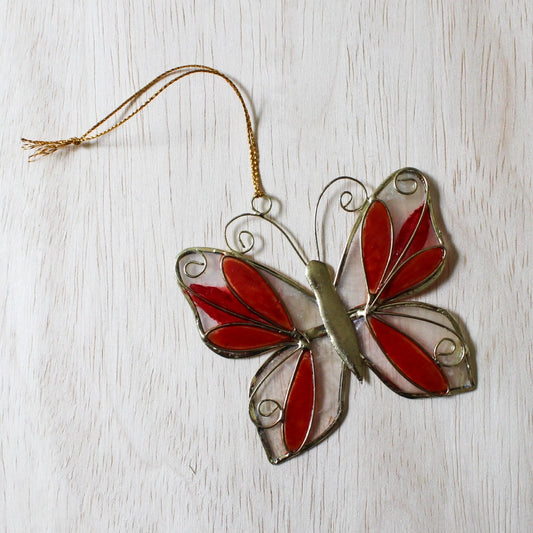Capiz Butterfly Ornament