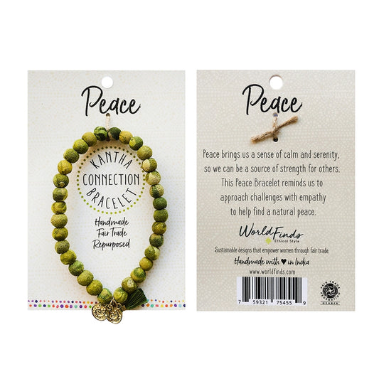 Peace Kantha Connection Bracelet