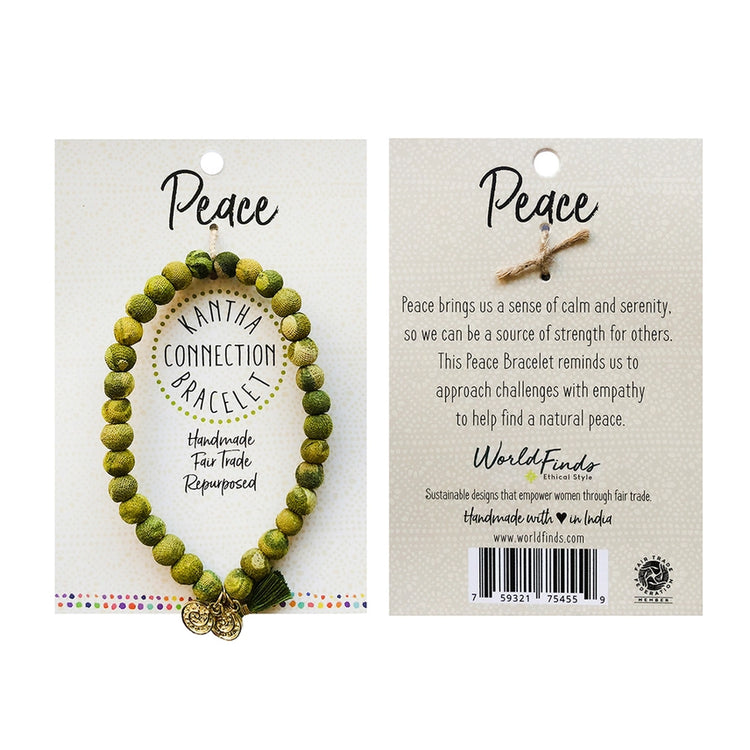Peace Kantha Connection Bracelet