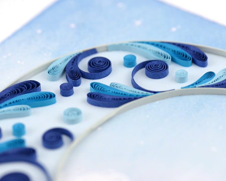 Crescent Moon Quilling Card
