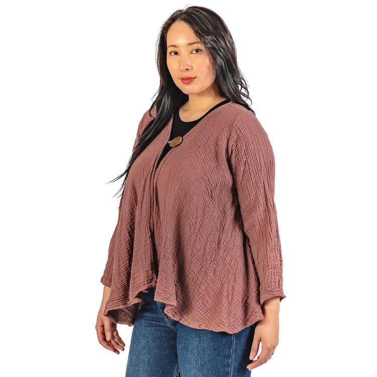 Cotton Gauze Coco Button Jacket