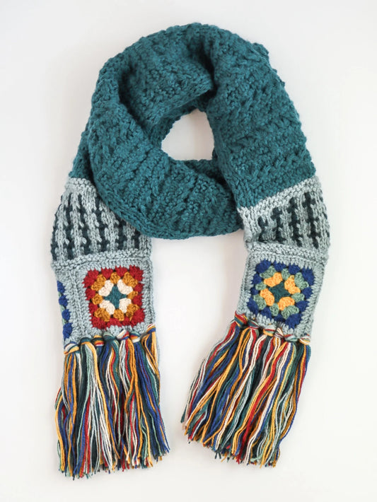 Retro Crochet Scarf