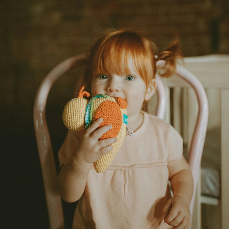 Crochet Yellow Duck Baby Rattle