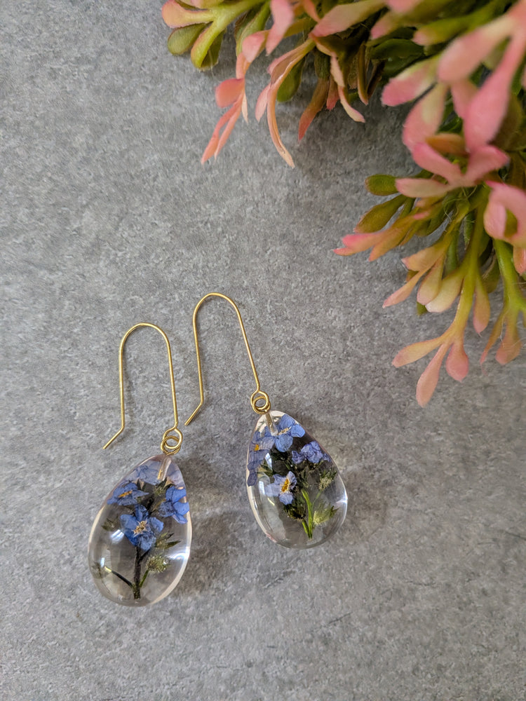 Dew Drop Forget-Me-Not Earrings