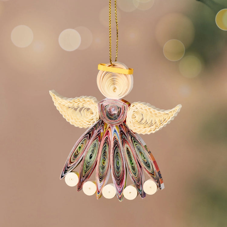 Diu Quilled Angel Ornament