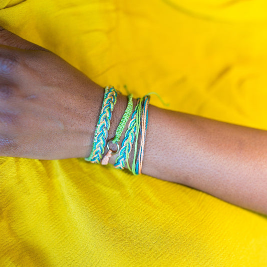 Elements Carded Bracelet Set - Avocado