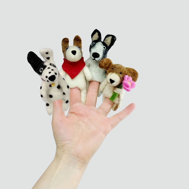 Puppy Dog Felt Finger Puppets