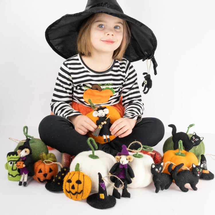 Halloween Mice Felt Ornaments
