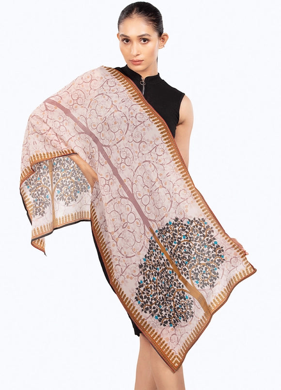 Upcycled Cotton Tree of Life Scarf