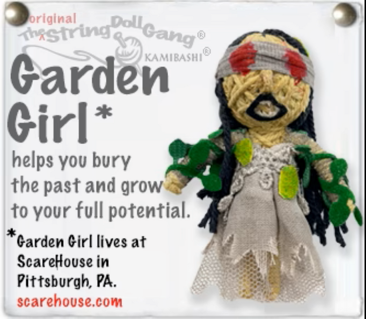 Spooky Garden Girl Keychain