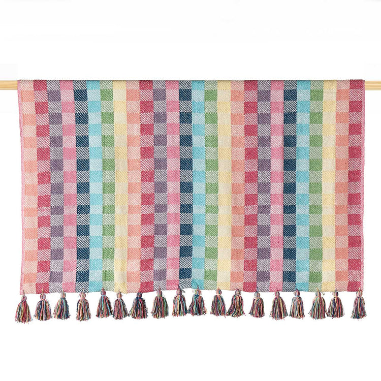 Colorful Rethread Throw