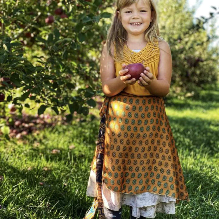 Girl's Sari Wrap Skirt