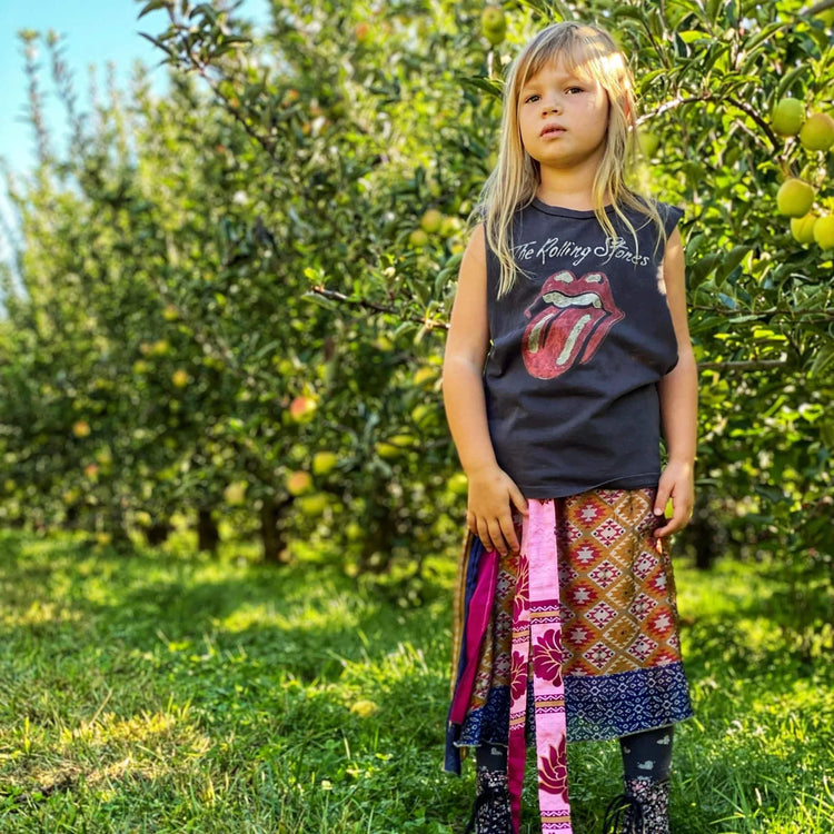 Girl's Sari Wrap Skirt