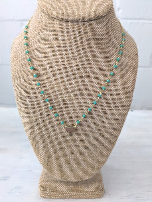 Gladiolus Crystal Necklace