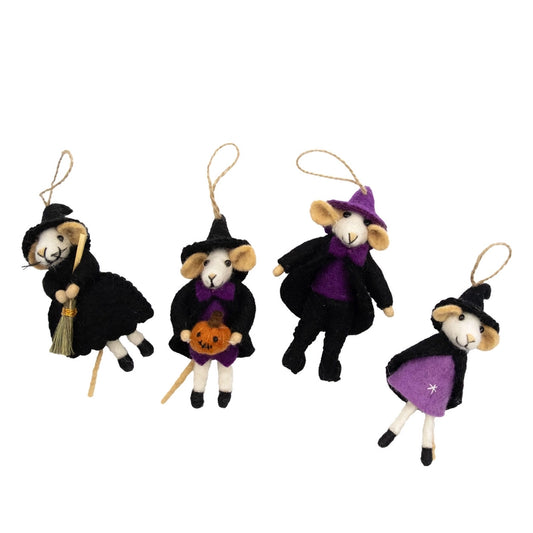 Halloween Mice Felt Ornaments
