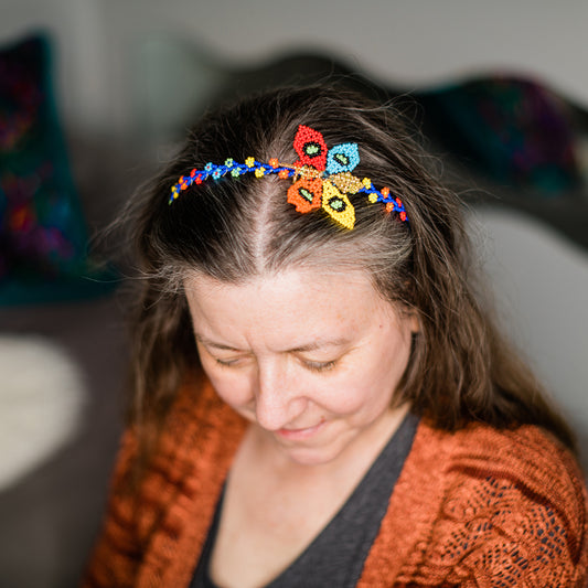Beaded Butterfly Headband