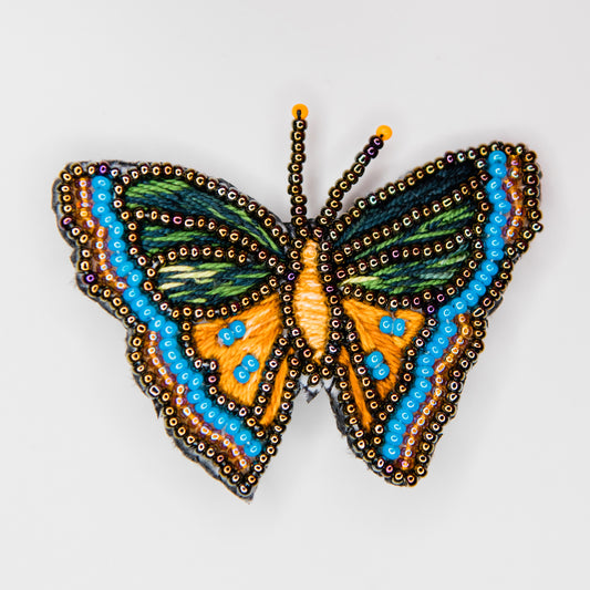 Beaded Butterfly Pin