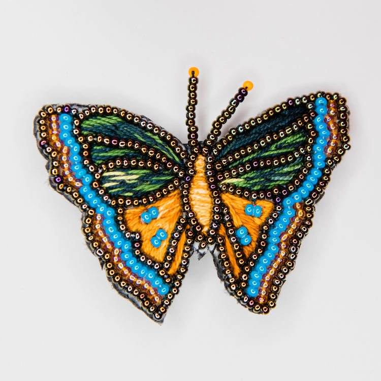 Beaded Butterfly Pin