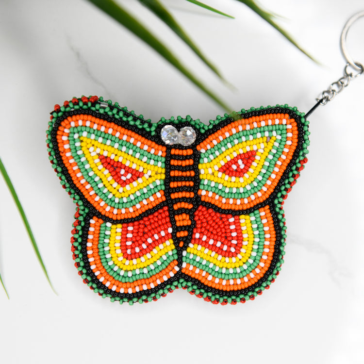 Butterfly Beaded Coin Purse