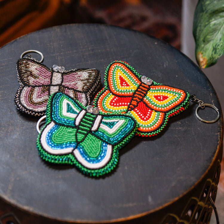 Butterfly Beaded Coin Purse