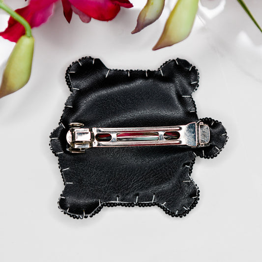 Beaded Turtle Barrette