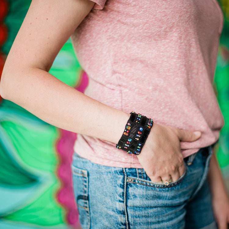 Beaded Tube Cuff