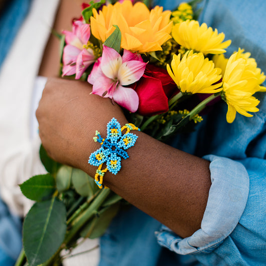 Beaded Butterfly Bracelet