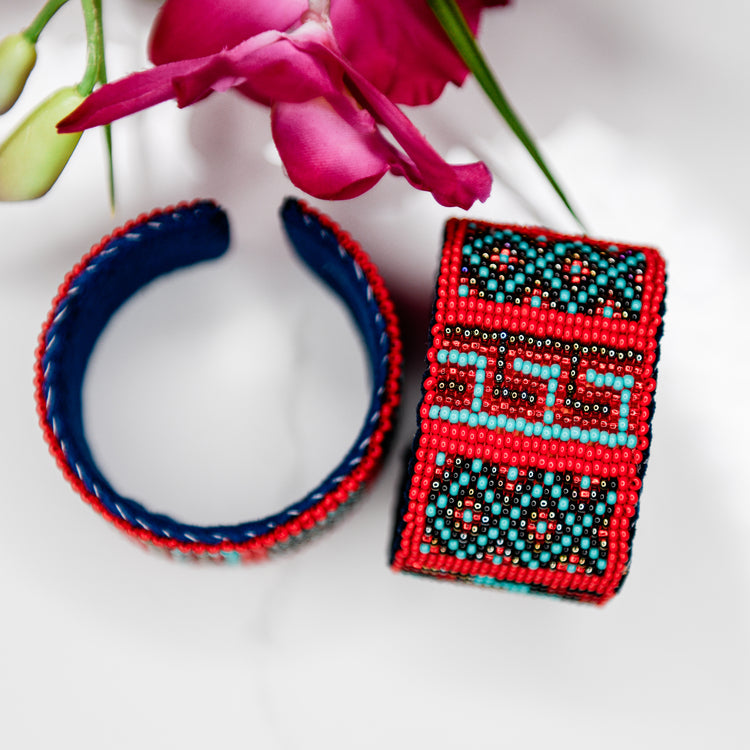 Large Beaded Western Cuff