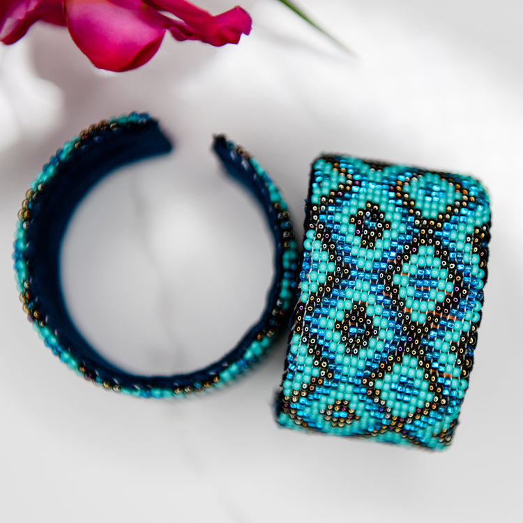 Large Beaded Western Cuff