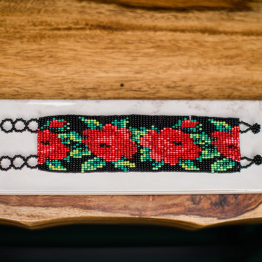 Beaded Rose Bracelet