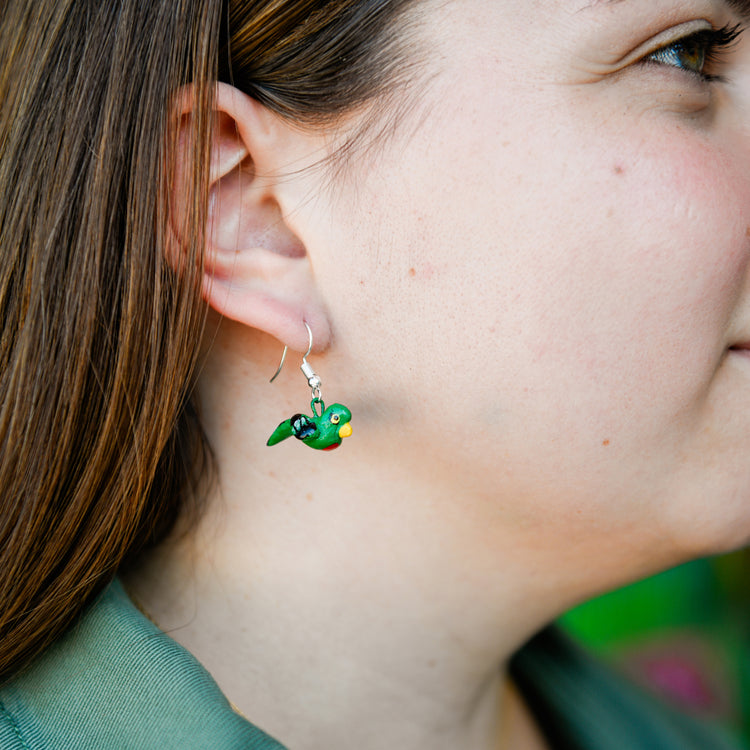 Quetzal Ceramic Earrings