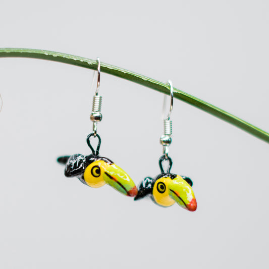 Toucan Ceramic Earrings